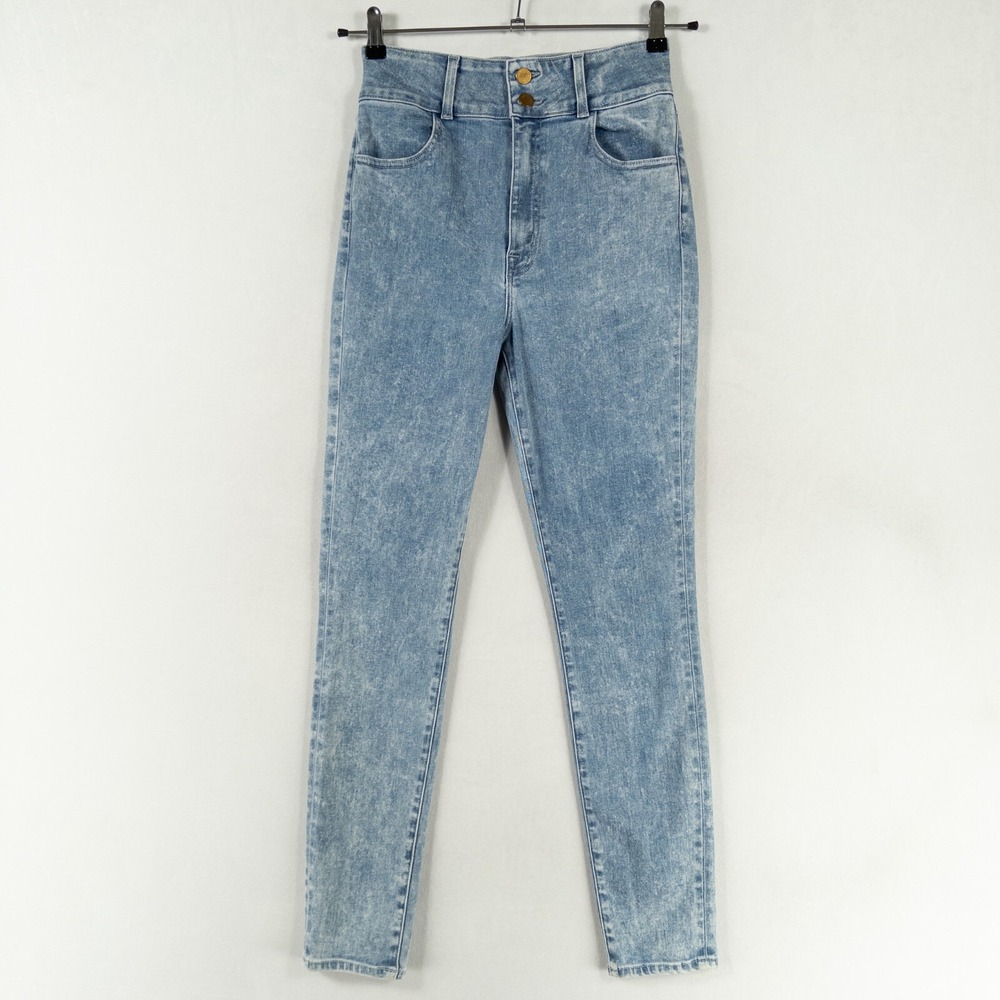 J Brand Elsa Saturday Jean Size 28 Everday Blue High Rise Cotton Blend Stretch